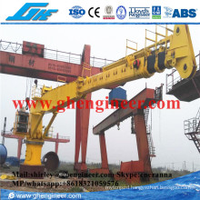 Electrical Hydraulic Telescopic Boom Marine Crane 3t@40m